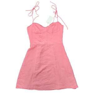 NWT Wilfred Aritzia Fable Candy Drop Pink Dress Size 4